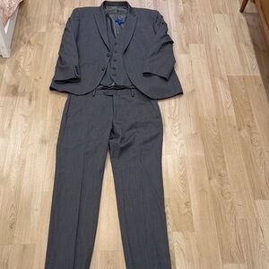 Egara Charcoal Three-Piece Suit